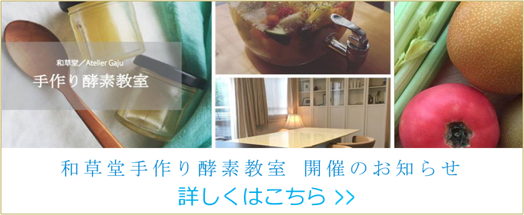 和草堂手作り酵素教室開催のお知らせ